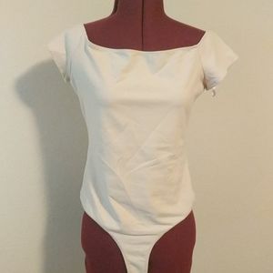 Bebe off the shoulder bodysuit